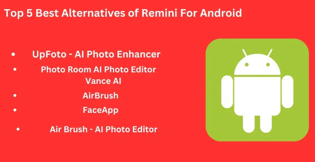 Top 5 Best Alternatives of Remini For Android